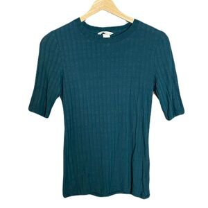 H&M Teal Knit Top Stretchy
